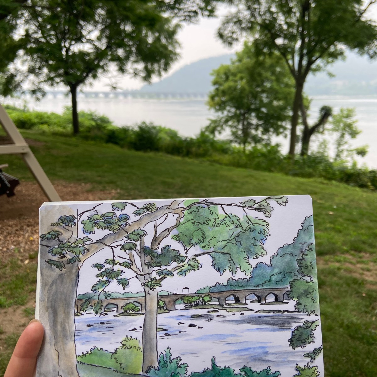 By the river on a foggy&nbsp;day