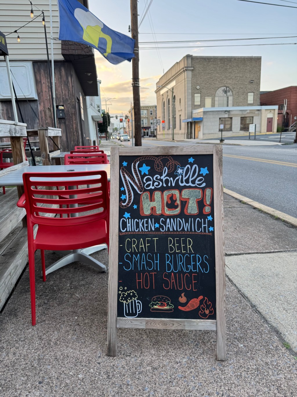 Signs for the street fair